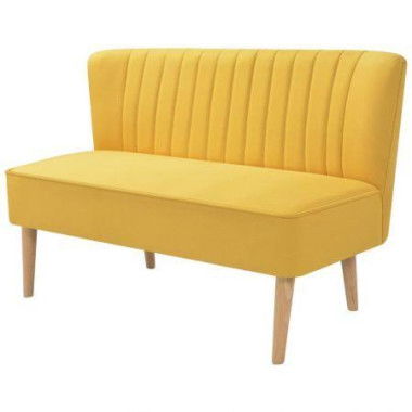 Sofa Fabric 117x55.5x77 Cm Yellow.