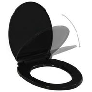 Detailed information about the product Soft-close Toilet Seat With Quick-release Design Black