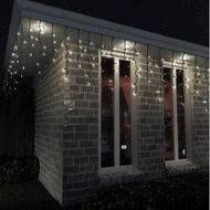 Detailed information about the product Solar 400 LED Icicle Lights available in 3 Colors - Multicolor