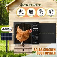 Detailed information about the product Solar Automatic Chicken Coop Door Auto Hen House Pen Run Poultry Cage Gate Opener Closer Timer Light Sensor LCD Aluminum