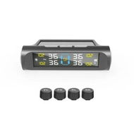 Detailed information about the product Solar Car TPMS Tire Pressure Alarm Digital Colorful Display 4 External Sensors Waterproof Tire Presssure Monitoring System External Version