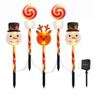 Detailed information about the product Solar Christmas Pathway Lights Outdoor,Waterproof Led Christmas Candy Reindeer Lights,Christmas Decorations Outdoor For Yard Patio Walkway Garden Decor