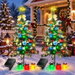 Solar Christmas Tree Lights Outdoor Decorations 8 Modes Christmas Light Outdoor Waterproof with 6 Gifts Box Lights for Garden Pathway Decorations. Available at Crazy Sales for $32.95