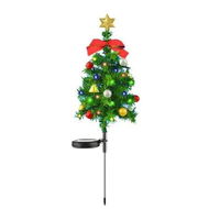 Detailed information about the product Solar Christmas Tree Outdoor Decorations with 3 Lighting Modes&24LED Multicolor Lights Waterproof for Garden Yard House Front Porch Door 1PC