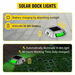 Solar Driveway Lights 4-Pack LED Pathway Lights Dock Path Step Road Green. Available at Crazy Sales for $64.95