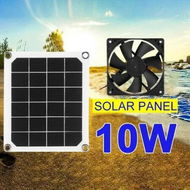 Detailed information about the product Solar Exhaust Fan for RVs, Greenhouses, Pet Houses, and Chicken Houses: 10W 12V Solar Powered Mini Ventilator