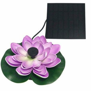 Solar Fountain Lotus Leaf Flower Floating Floating Water Pump