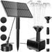 Solar Fountain Pump Kit with 7 Nozzles for Bird Bath Pond Fish Tank Garden Pool Solar Powered Water Pump Outdoor. Available at Crazy Sales for $24.99