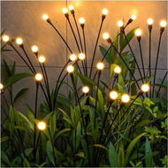 Detailed information about the product Solar Garden Lights Solar Swaying Light Sway By Wind Solar Outdoor Lights Yard Patio Pathway Decoration High Flexibility Iron Wire & Heavy Bulb Base Warm White (2 Pack)