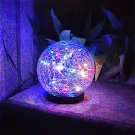 Detailed information about the product Solar Globe Lights Outdoor Garden Decor Solar Balls For Garden Crackle Glass Solar Lights Yard Decor For Outdoor Decorations Pathway Patio Yard Lawn (Colorful Light 1 Pack)