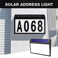 Detailed information about the product Solar House Number Light Address Sign LED Illumination Sensor Outdoor Lamp Waterproof Wall Fence Outside Door Name Plaque