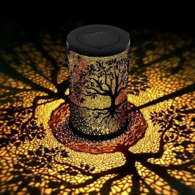 Solar Lantern For Outdoor Waterproof Solar Lights Hanging/Standing For Balcony Patio Garden Decoration (Big Tree)