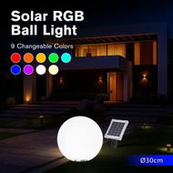 Detailed information about the product Solar LED Ball Light Full Moon RGB 9 Colour Changing Lighting Globe Outdoor Garden Backyard Pathway Party Energy Powered Waterproof Lamp Decor 30cm