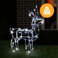 Detailed information about the product Solar LED Standing 3D Reindeer - 60 cm