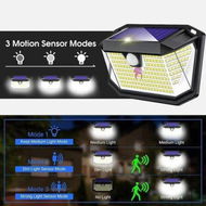 Detailed information about the product Solar Lights Outdoor Garden 202 LED Solar Garden Lights Solar Fence Lights For Outside (1 Pack)