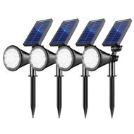 Detailed information about the product Solar Lights Outdoor Waterproof,36 LEDs 1000LM Adjustable Solar Spot Lights Outdoor,2-in-1 Solar Powered Spotlight Landscape Lighting 4 Pack (Cool White)