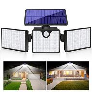 Detailed information about the product Solar Motion Sensor Light 266 LED Waterproof Luces with 3 Adjutable Head Wide Angle for Outside Garage Yard Patio
