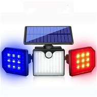 Detailed information about the product Solar Motion Sensor Light LED Solar Lighting Wall & Warning Light Flashing Cyclically Waterproof for Outdoor Courtyards Hallways Pools