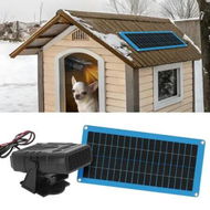 Detailed information about the product Solar Panel 30W Warm Air Heater Cooling Drying Fan Winter Car Summer Pet House Coop Thermal Warmer