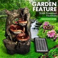 Detailed information about the product Solar Panel Powered Water Fountain Garden Features Bird Bath Backyard With LED Light.