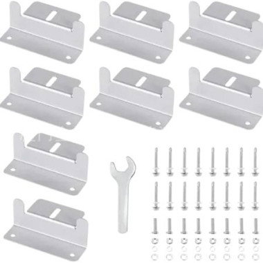 Solar Panel Z Bracket Mounting Kit Aluminium Corrosion Resistant RV Caravan Boat Yacht Wall Roof Aluminium Corrosion Resistant Wall Roof Installations