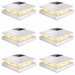 Solar Post Cap Lights 6 Pack Outdoor Waterproof Fence Deck Lights For 4x4 5x5 6x6 Wood And Vinyl Posts White 2 Colour Modes. Available at Crazy Sales for $79.99