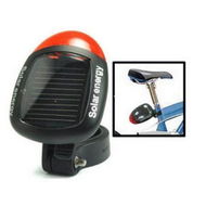 Detailed information about the product Solar Power Bike Bicycle Rear Tail Red 2 LED 4 Mode Light Lamp