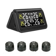 Detailed information about the product Solar Power TPMS Car Tire Pressure Monitoring Intelligent System Auto Alarm Monitor With 4 External Sensors