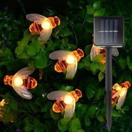 Detailed information about the product Solar Powered Bee LED String Light Outdoor Decoration