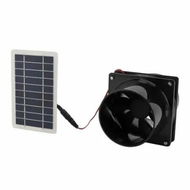 Detailed information about the product Solar Powered Exhaust Fan for Round Pipe, 10W 12V Solar Panel Ventilation Fan Kit for Outside, Greenhouse, Attics, Chicken Coop, Garage, Basement