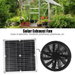 Solar Powered Exhaust Fan Kit 12W 12V Waterproof Portable Ventilator with Metal Guard for Chicken Coops Greenhouses Sheds Pet Houses and Windows. Available at Crazy Sales for $39.99