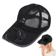 Detailed information about the product Solar Powered Fan Hat Summer Sun Fan Hat Beach Hat With Cooling Fan UV Block Sports Hats Rechargeable For Men Women Color Black