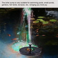 Detailed information about the product Solar Powered Fountain Pump LED Light Garden Pool Pond Submersible Floating Solar Panel Water Fountain For Outdoor Decoration