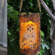 Detailed information about the product Solar Powered Owl Garden Lantern Light 1 Pack