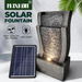 Solar Powered Water Feature Indoor Waterfall Fountain Pump Panel Led Light Kit Outdoor Landscape Garden Decoration Bird Bath Fish Pond Pool Cascading. Available at Crazy Sales for $149.95