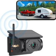 Detailed information about the product Solar-Powered Wireless Backup Camera with Smart Human Vehicle Detection,WiFi Connectivity,Cordless Magnetic Mount Rear View Camera for Truck,Trailer