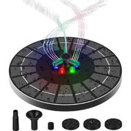 Detailed information about the product Solar Pump Fountain Bird Bath 4W Energy Powered Water Feature Garden Fish Tank Pond Pool LED Night Light Battery Backup Outdoor Decor