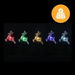 Solar Reindeer Path Lights -5 Pack, 37cm available in 2 Colors - Multicolor. Available at Crazy Sales for $14.95