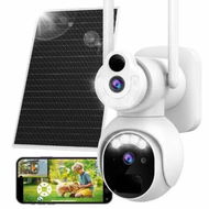 Detailed information about the product Solar Security Camera Dual Lens 2K Wireless Outdoor WiFi 4G Night Vision PIR Human Detection 2-Way Talk Siren Alarm