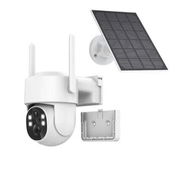 Detailed information about the product Solar Security Camera Outdoor, 4MP 360 Degree PTZ Solar Camera for Home Security with Solar Panel, Spotlight Color Night Vision, 2 Way Talk