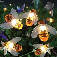 Detailed information about the product Solar String Lights 20 LED Outdoor Waterproof Simulation Bee Garden Decoration (Warm White)