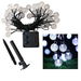 Solar String Lights Outdoor Waterproof,50LED Crystal Globe Solar String Lights,8 Mode 7M/24Ft Outdoor Solar Powered String Lights (Cool White). Available at Crazy Sales for $24.99