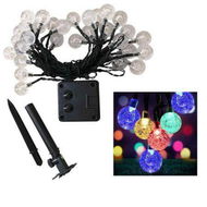 Detailed information about the product Solar String Lights Outdoor Waterproof,8 Mode 7M/24Ft 50led Cracked Crystal Ball Outdoor Solar Powered String Lights,Solar Garden Lights (Multi-Color)