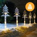 Solar Tree Shape Path Lights -5 Pack, 38cm available in 2 Colors - Warm White. Available at Crazy Sales for $14.95