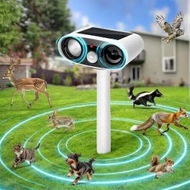 Detailed information about the product Solar Ultrasonic Animal Repellent Outdoor, Repellent Devices Motion Detection, Waterproof Mouse Repeller Deterrent with LED Lights for Yard Farm Garden