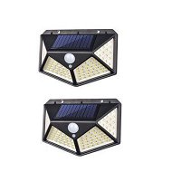 Detailed information about the product Solar Wall Light 100 LED Wireless Motion Sensor Solar Light For Garden - 2 Pack