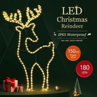 Detailed information about the product Solight Reindeer Christmas Light LED Strip Rope Xmas Holiday Ornament Outdoor Indoor IP65 88x50cm