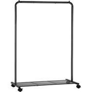 Detailed information about the product SONGMICS Clothes Rack with Wheels Sturdy Steel Frame Black