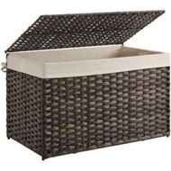 Detailed information about the product SONGMICS Storage Basket with Lid 160L Metal Frame Brown