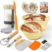 Sourdough Bread Starter Kit with 2 Silicone Proofing Baskets â€“ Complete Sourdough Tools Bread Making Accessories Set with 34oz Starter Jar, Dough Whisk. Available at Crazy Sales for $34.99